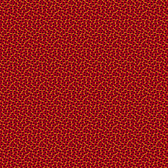 (4.5 yd) Andover/Makower UK Baltimore Album A-387-R Dot Tracks Red