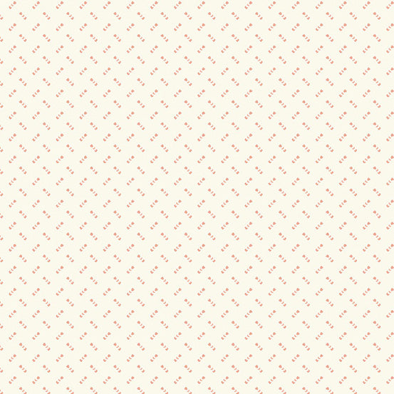 (4 yd) Andover Welcome Spring 397-L Heart Tile White/Pink