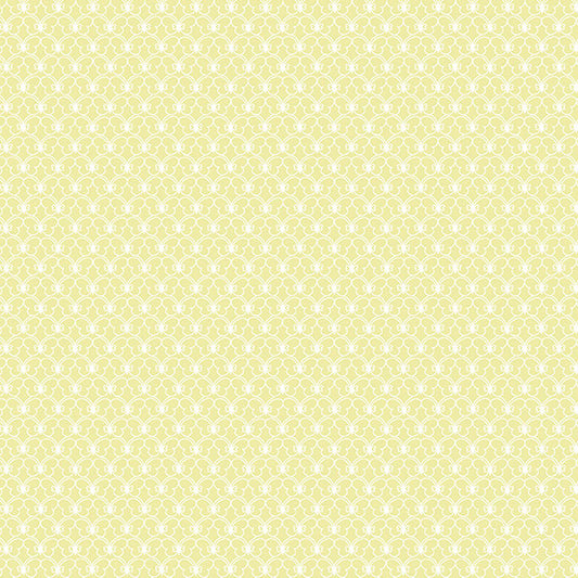 (4 yd) Andover/Makower UK Welcome Spring 408-G Yellow
