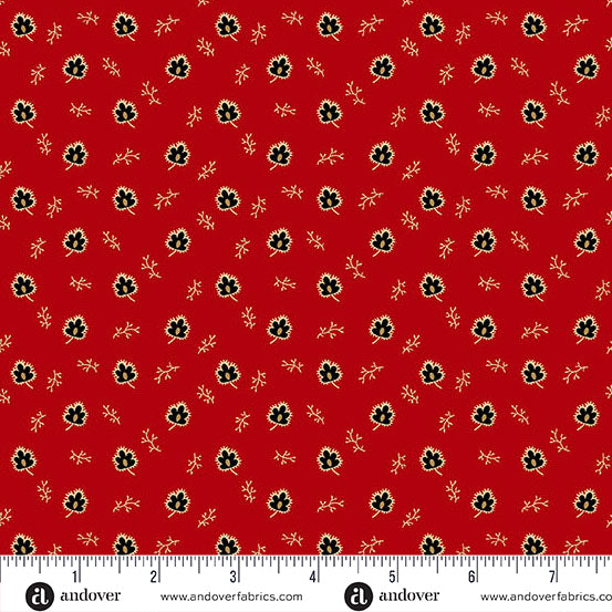 Andover/Makower UK "Carolina" (Heritage) Half-Yard Bundle - 10 Fabrics, 5 Total Yards