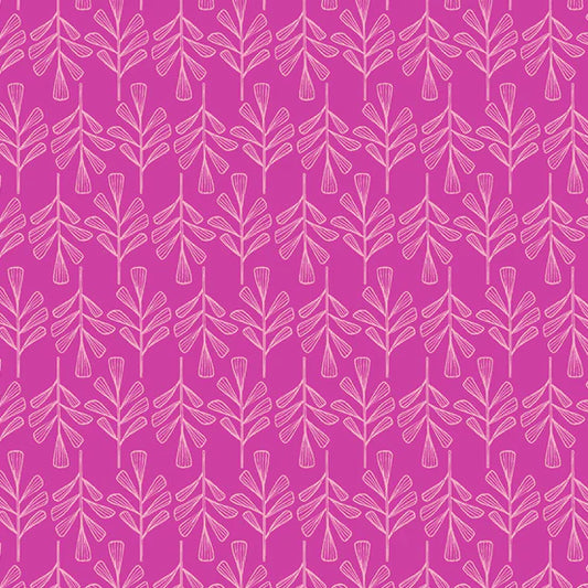 (2 yd) Andover/Makower UK Wandering 763-E Petrichor Magenta