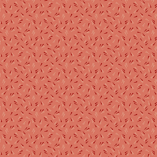 (3.5 yd)  Andover/Makower UK Jewelbox 835-O Flower Petals Orange