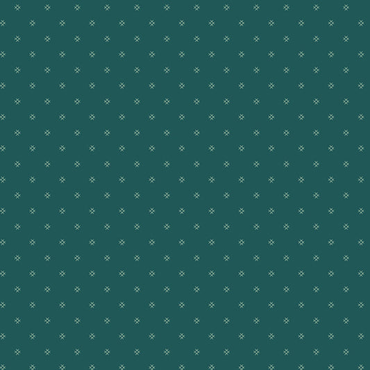 (7 yd) Andover/Makower UK Jewelbox 839-T Tic Tac Toe Teal