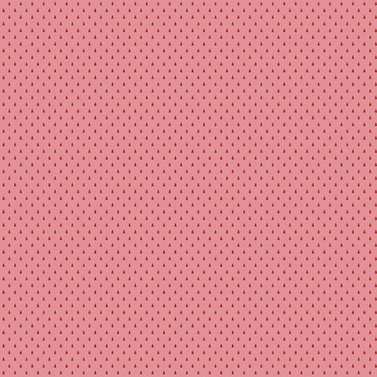 (4 yd) Andover/Makower UK Jewelbox 840-E Tiny Triangles Rose