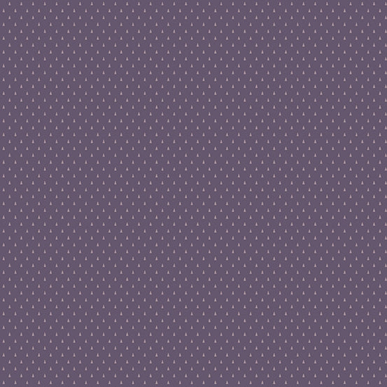 (1.5 yd)  Andover/Makower UK Jewelbox 840-P Tiny Triangles Purple