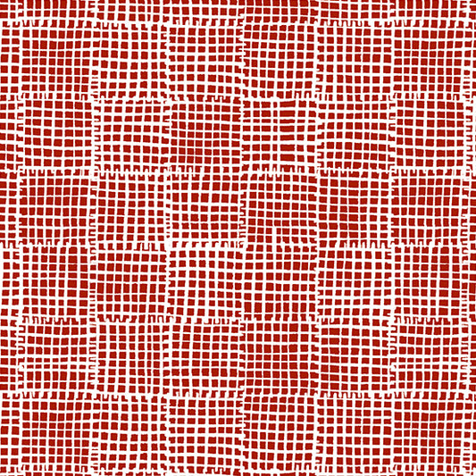 (5 yd) Andover/Makower UK Trellis Terracotta CS-42