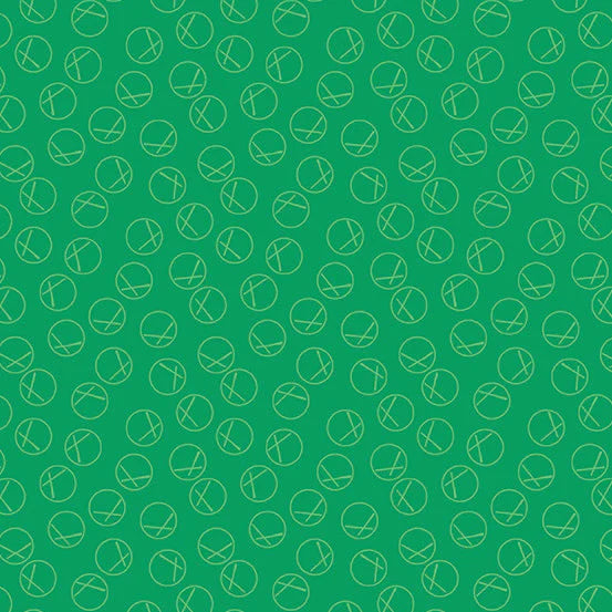 (4.5 yd) Andover/Makower UK Century Rainbow CS-9696-Emerald