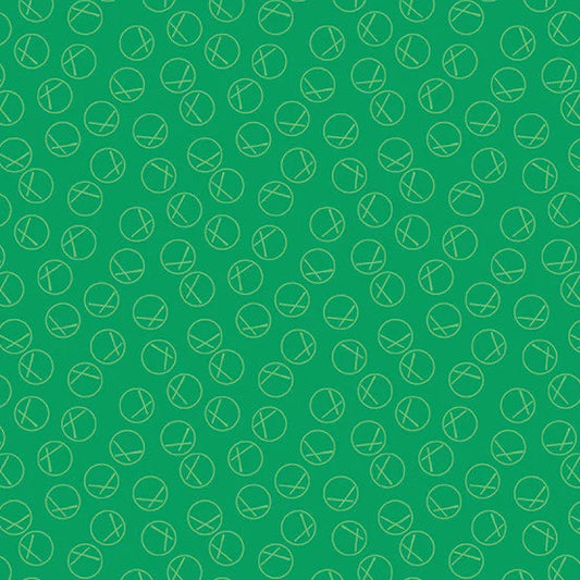 (4.5 yd) Andover/Makower UK Century Rainbow CS-9696-Emerald