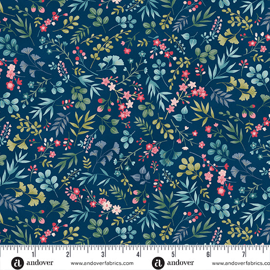 Andover "Kasumi" Koi Fish (Metallic Accents) Half-yard Bundle - 10 Fabrics, 5 Total Yards