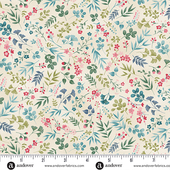 Andover "Kasumi" Koi Fish (Metallic Accents) Half-yard Bundle - 10 Fabrics, 5 Total Yards