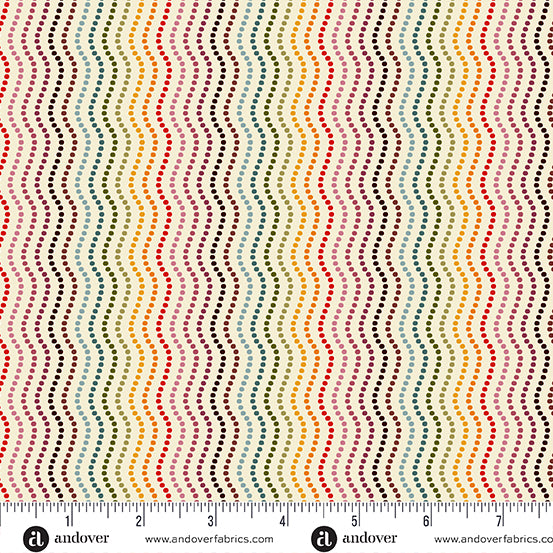 (4.5 yd) Andover/Makower UK Revival Ripple MU-063-Q Cream