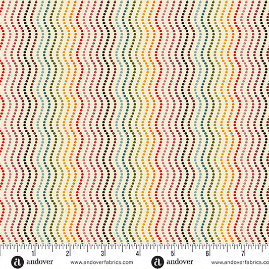 (4.5 yd) Andover/Makower UK Revival Ripple MU-063-Q Cream