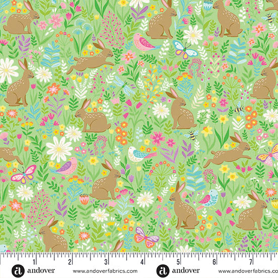 Andover "Hello Spring" (Easter) Half-yard Bundle - 10 Fabrics, 5 Total Yards