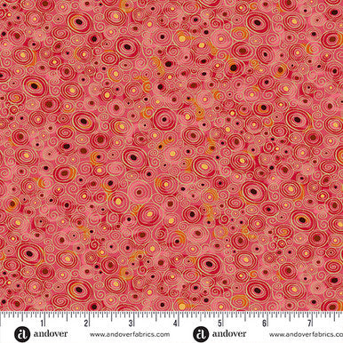 Andover "Golden" (Green/Red - Metallic Accents) Half-yard Bundle - 10 Fabrics, 5 Total Yards