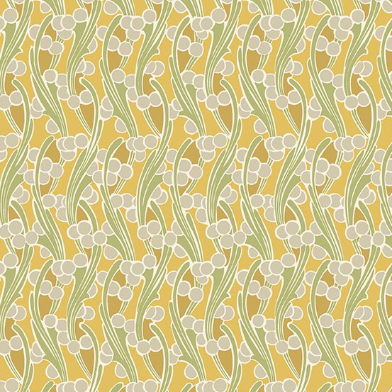 (5.5 yd) Andover/Makower Fleur Nouveau A-704-Y