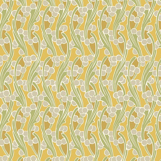 (5.5 yd) Andover/Makower Fleur Nouveau A-704-Y