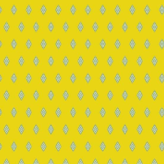 (3.5 yd) Andover/Makower UK Fabric From The Attic 9983-Y