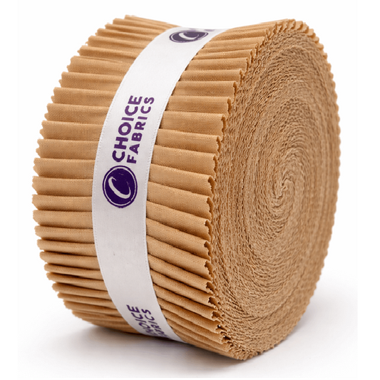 Choice Fabrics Supreme Solids Jelly Roll - Clementine Rose - 40 Strips