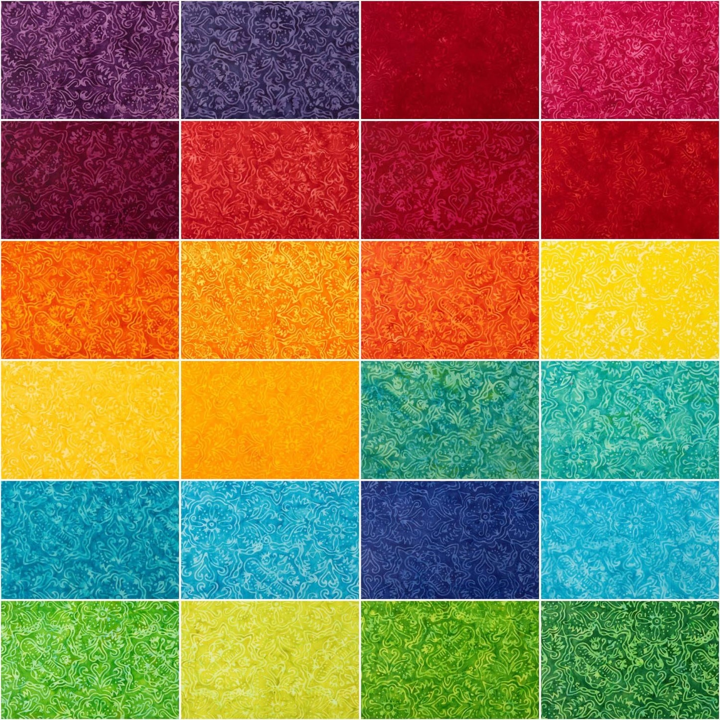 Riley Blake Rainbow Brights Expressions Batiks Elementals - 40 Strip Rolie Polie