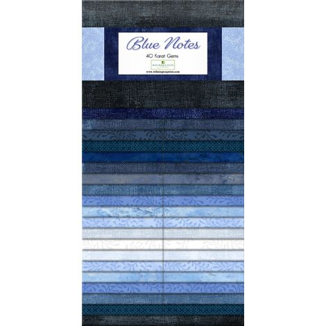 Wilmington Prints - 40 Karat Gems - Blue Notes