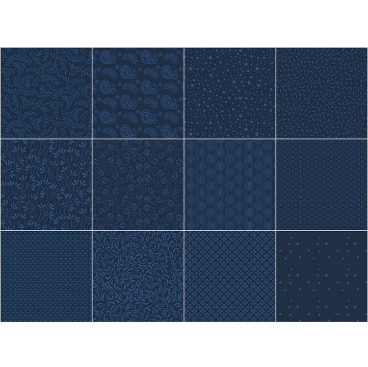 Wilmington Prints - 40 Karat Gems - In The Navy