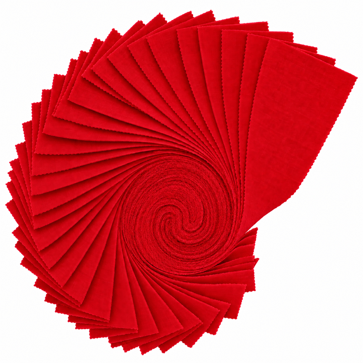 Choice Fabrics Supreme Solids Jelly Roll - Poppy Red - 40 Strips