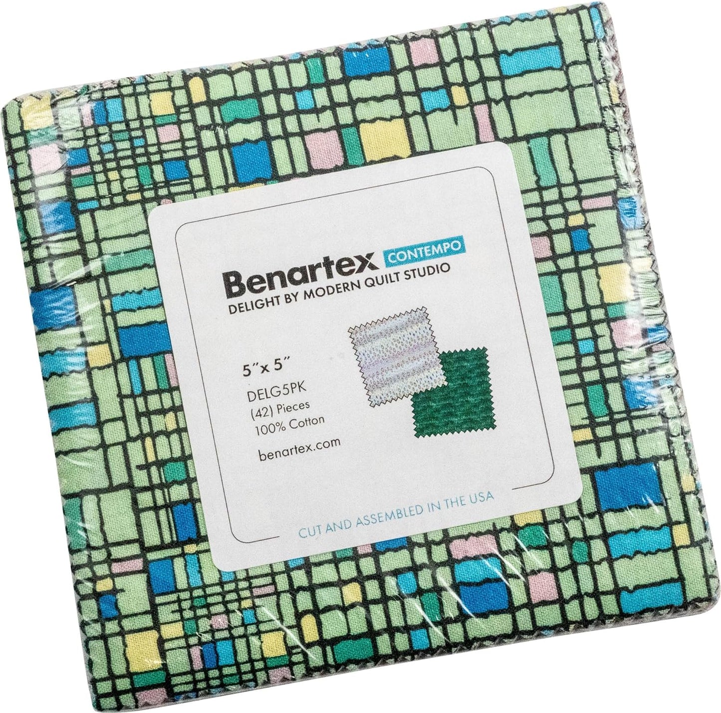Charm Pack 5x5 Squares - Benartex Delight - 40 5" Squares