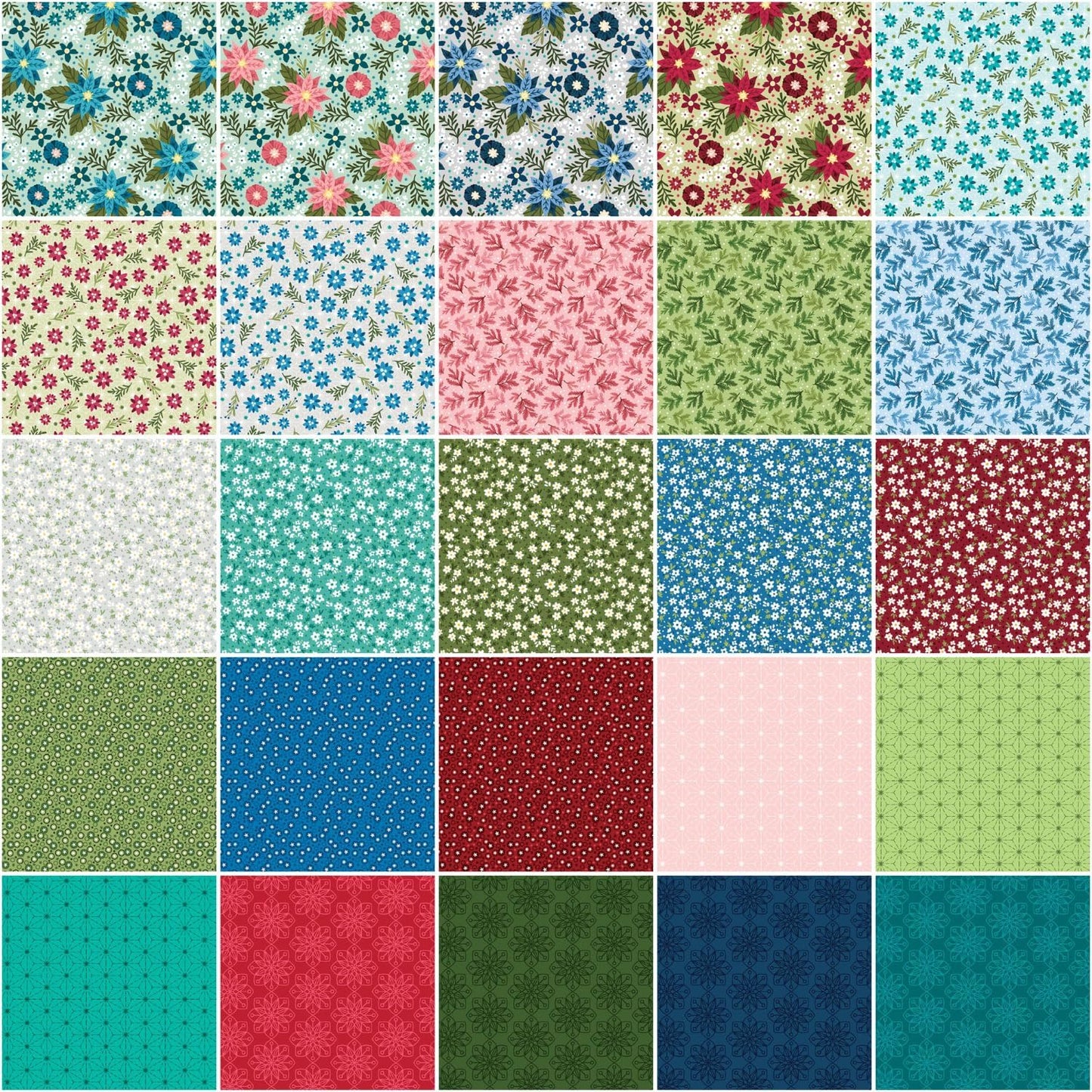 Benartex Snow Fall Strip-pies - 40 2.5" Strips
