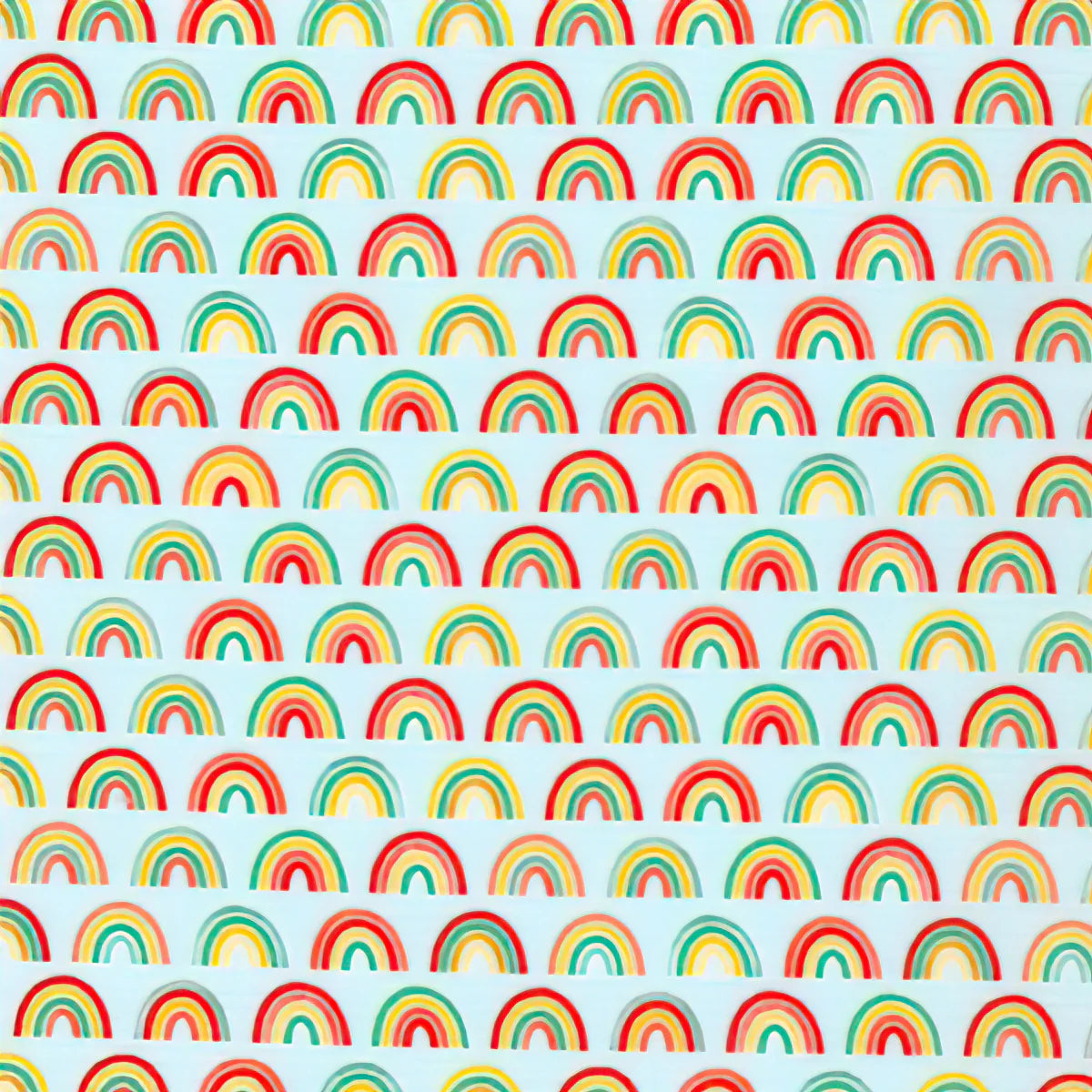 (4 yd) Robert Kaufman Bright Days Blue Rainbows AAK-20603-4