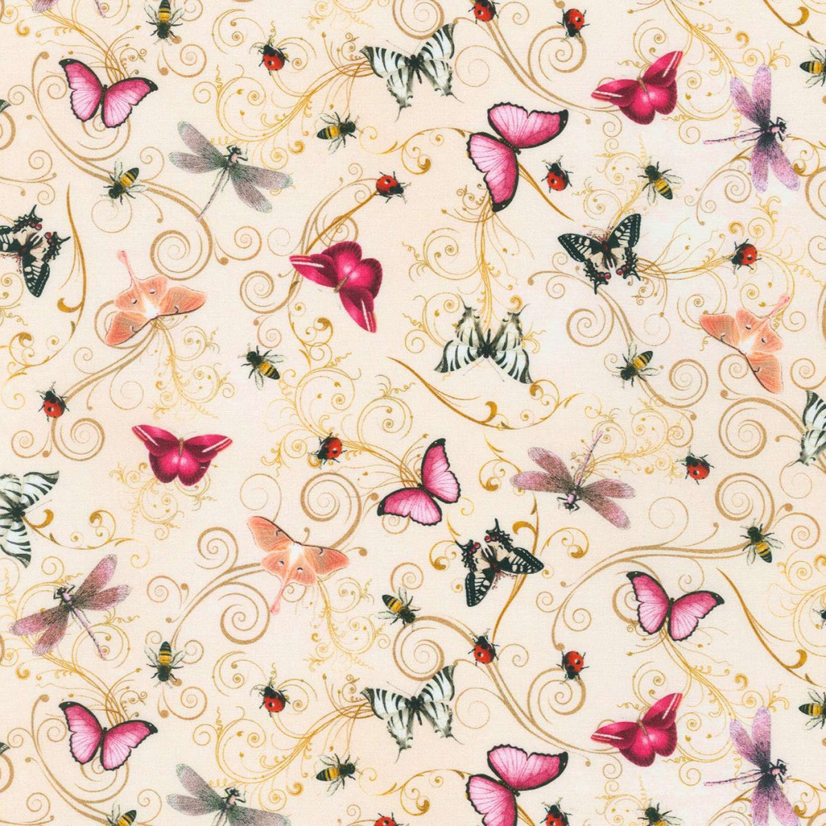 Robert Kaufman "Butterflies" Half-Yard Bundle - 10 Fabrics, 5 Total Yards