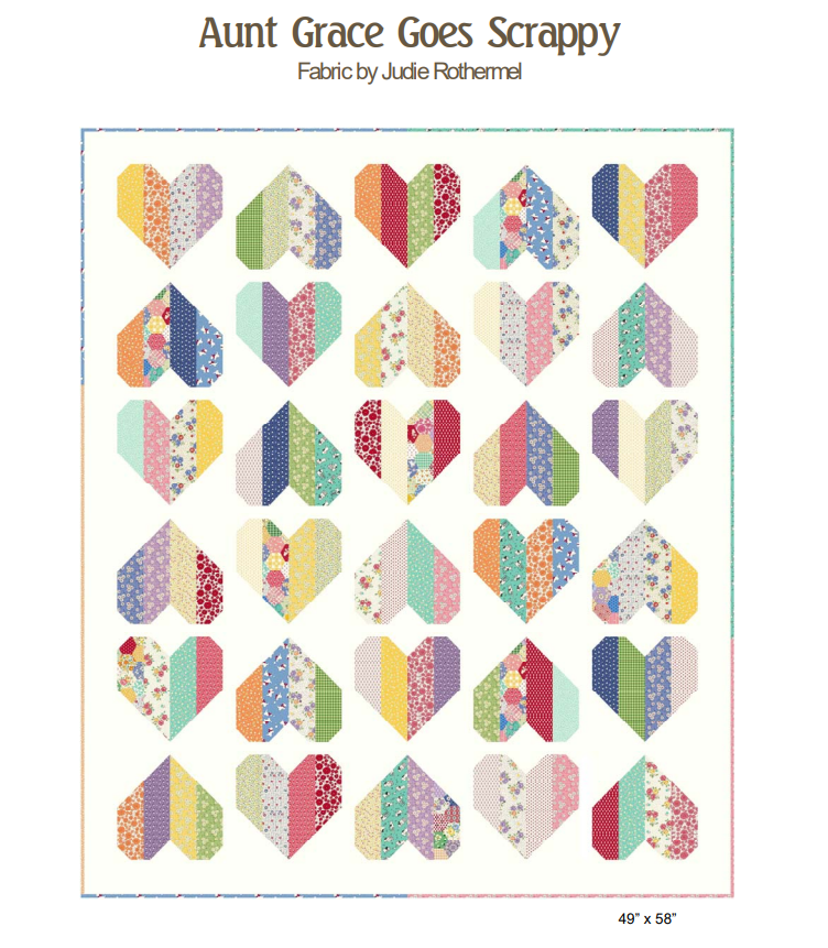 Free "Aunt Grace Goes Scrappy" Jelly Roll Pattern From Marcus Fabrics!
