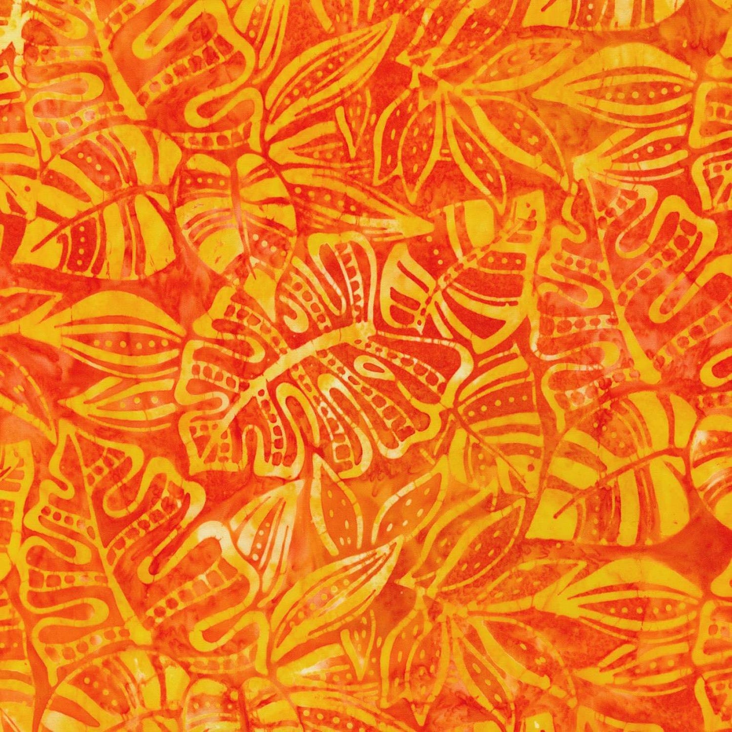 Robert Kaufman Artisan Batik "Totally Tropical" (Citrus/Green) Half-yard Bundle - 10 Fabrics, 5 Total Yards