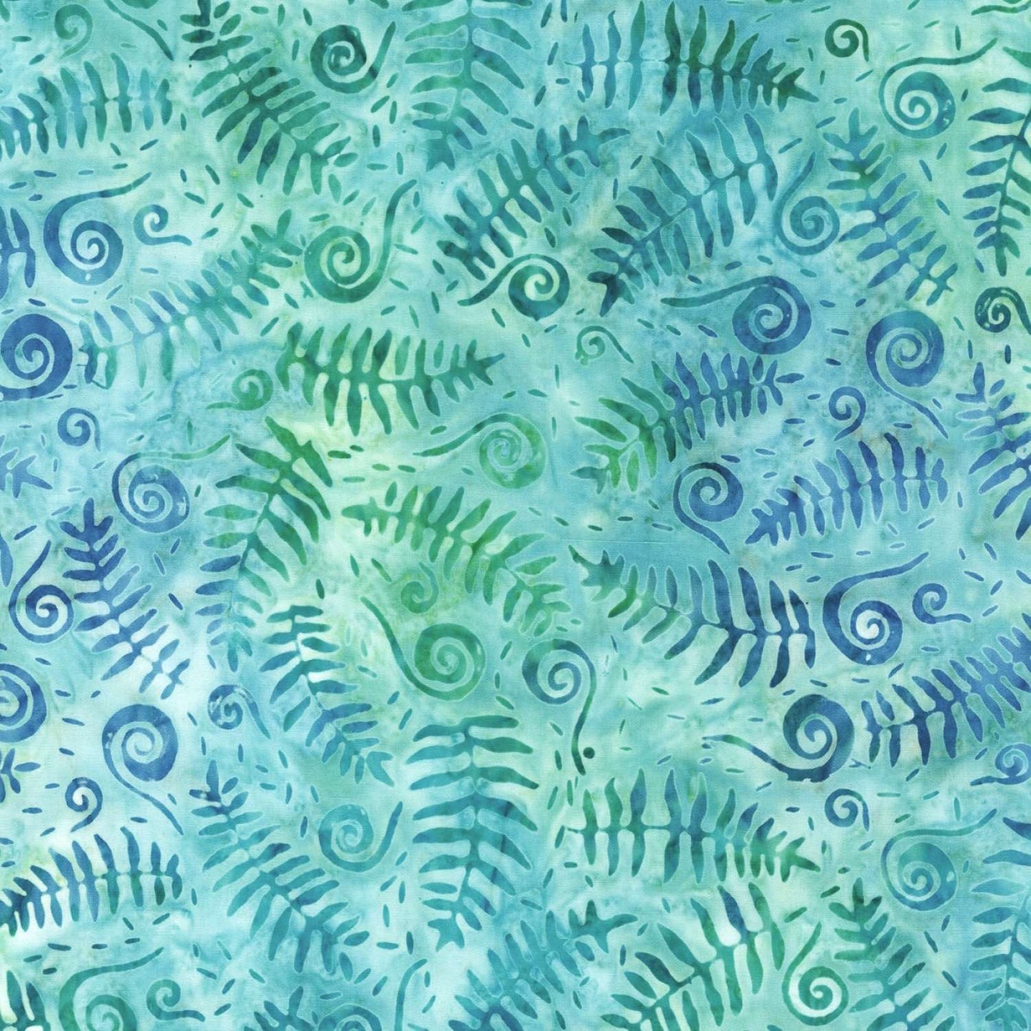 Robert Kaufman Artisan Batik "Totally Tropical" (Citrus/Green) Half-yard Bundle - 10 Fabrics, 5 Total Yards