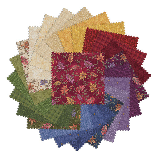 Charm Pack 5x5 Squares - Benartex Autumn Breeze - 40 5" Squares