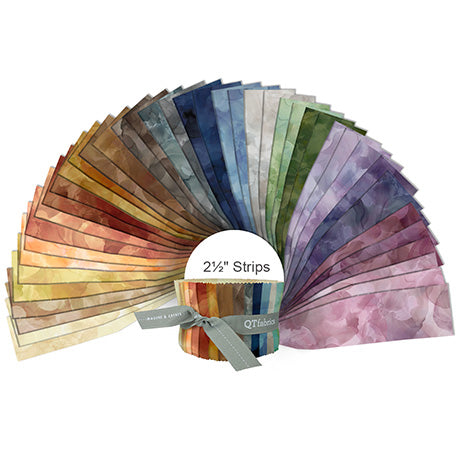 Quilting Treasures QT Fabrics - Aura Breeze by QT - 40 Strip Jelly Roll