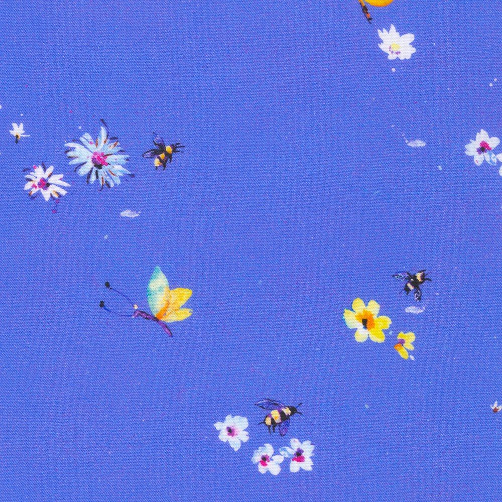 (5 yd) Robert Kaufman Bee Free AVMD-21489-471 Larkspur