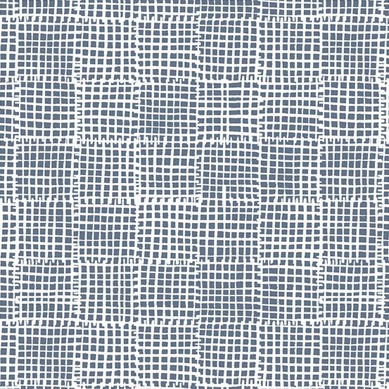 (4 yd) Andover/Makower UK Century Prints Trellis Grid Graphite CS-42