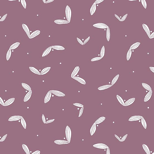 (5 yd) Andover/Makower UK Century Prints Trellis Seedling - CS-41-PRESSEDFLOWER Mauve