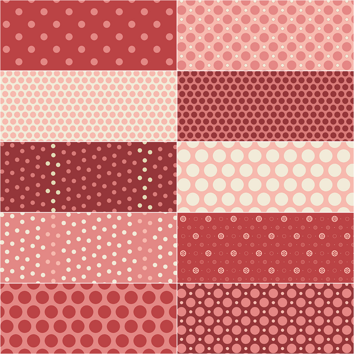Andover "Anna" Half-yard Bundle - 10 Fabrics, 5 Total Yards