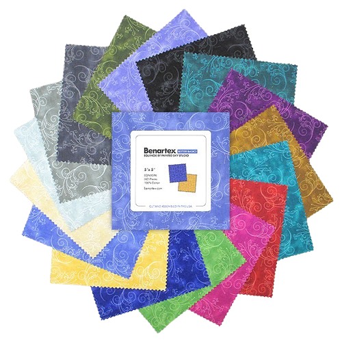 Charm Pack 5x5 Squares - Benartex Equinox - 40 5" Squares