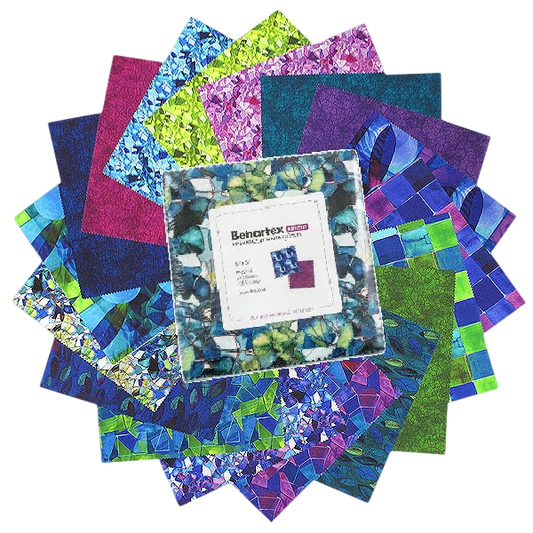 Charm Pack 5x5 Squares - Benartex Prismatics - 40 5" Squares