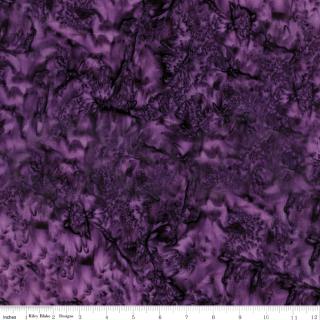 Riley Blake Expressions Batiks "Hand Dyes Purple" Half-yard Bundle - 10 Fabrics, 5 Total Yards