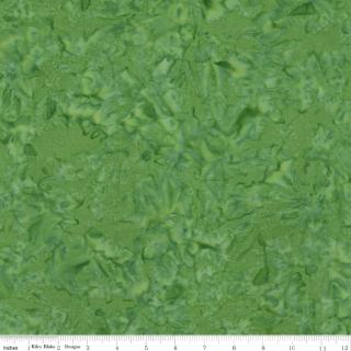 Riley Blake Expressions Batiks "Hand Dyes Green" Half-yard Bundle - 10 Fabrics, 5 Total Yards