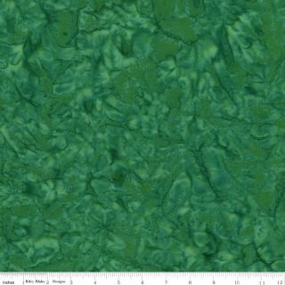 Riley Blake Expressions Batiks "Hand Dyes Green" Half-yard Bundle - 10 Fabrics, 5 Total Yards