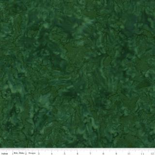 Riley Blake Expressions Batiks "Hand Dyes Green" Half-yard Bundle - 10 Fabrics, 5 Total Yards