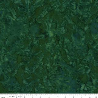 Riley Blake Expressions Batiks "Hand Dyes Green" Half-yard Bundle - 10 Fabrics, 5 Total Yards