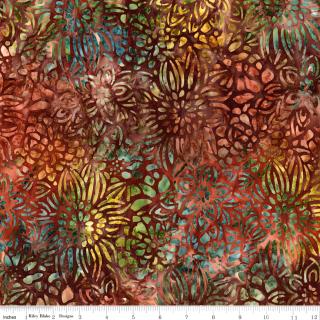 Riley Blake Expressions Batiks "Floral Reflections" Half-yard Bundle - 10 Fabrics, 5 Total Yards