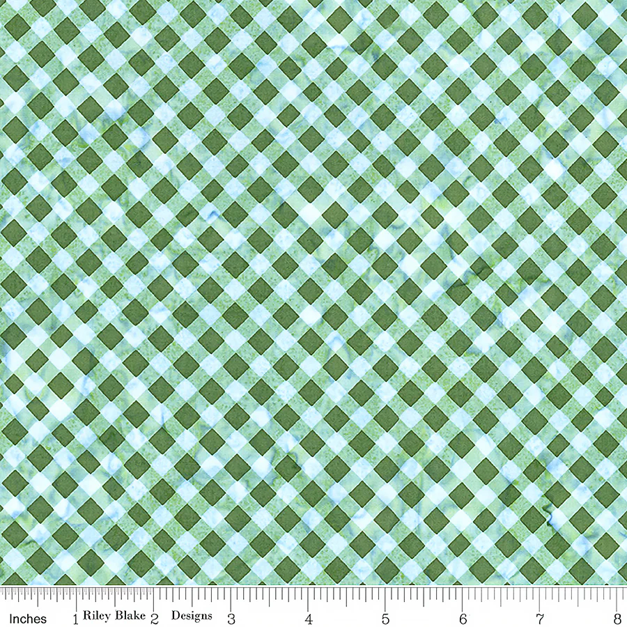 Riley Blake Expressions Batiks "Watercolor Daisies" Half-yard Bundle - 10 Fabrics, 5 Total Yards