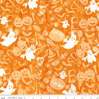 Half-yard Bundle - Riley Blake Expressions Batiks "Whispering Hallows" (Halloween) 10 Fabrics, 5 Total Yards