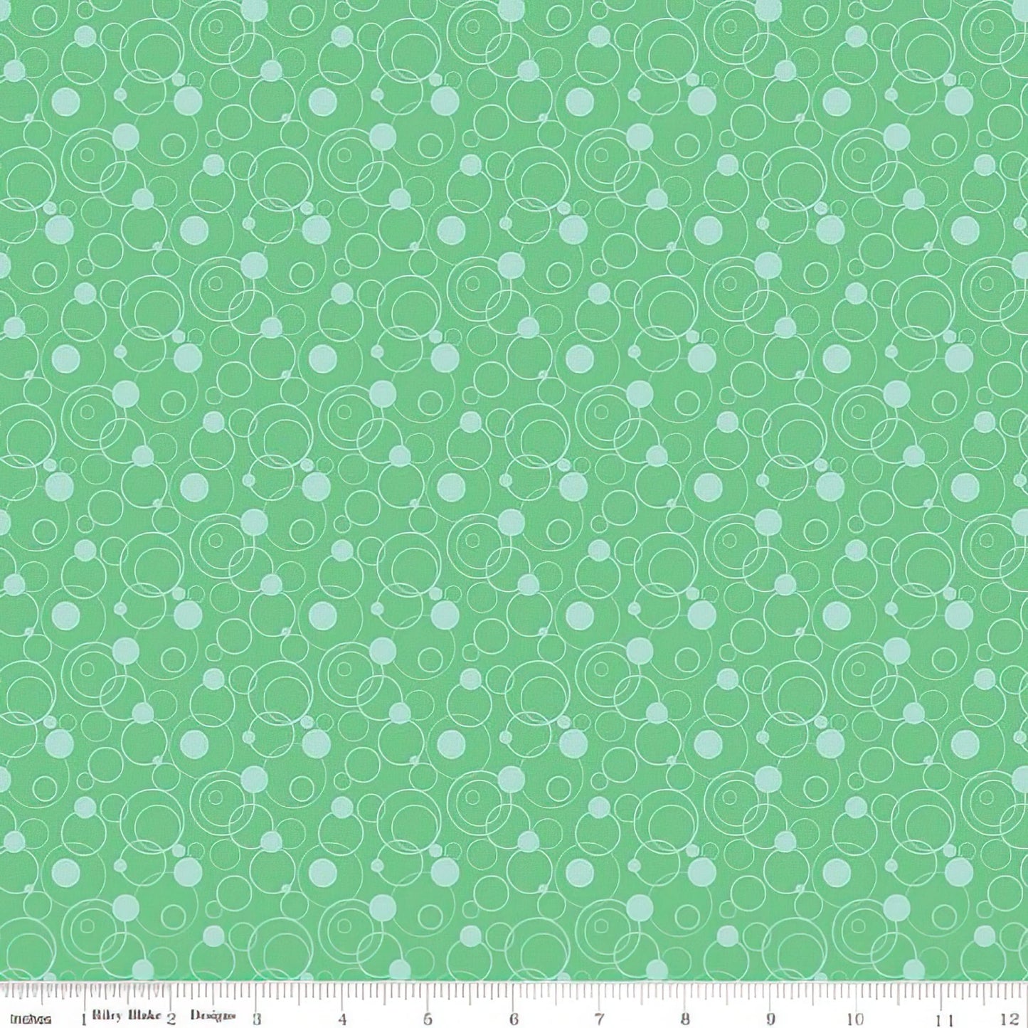 (3.5 yd) Riley Blake Effervescence C13731 - Spearmint Bubbles